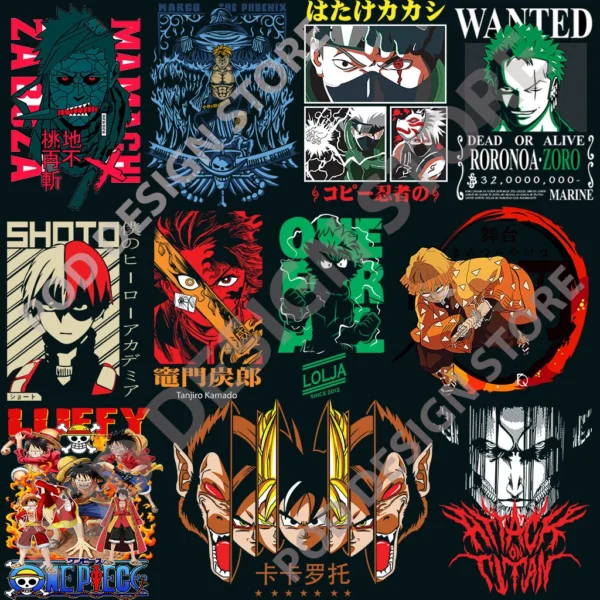 10,000+ Ultimate Anime Bundle – High-Quality PNG & Vector Files