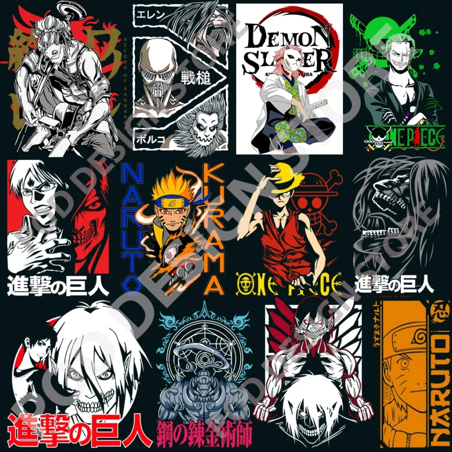 10,000+ Ultimate Anime Bundle – High-Quality PNG & Vector Files