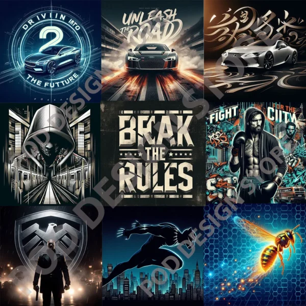 500+ Premium Mouse Pad Designs Bundle – Streetwear, Cars & More