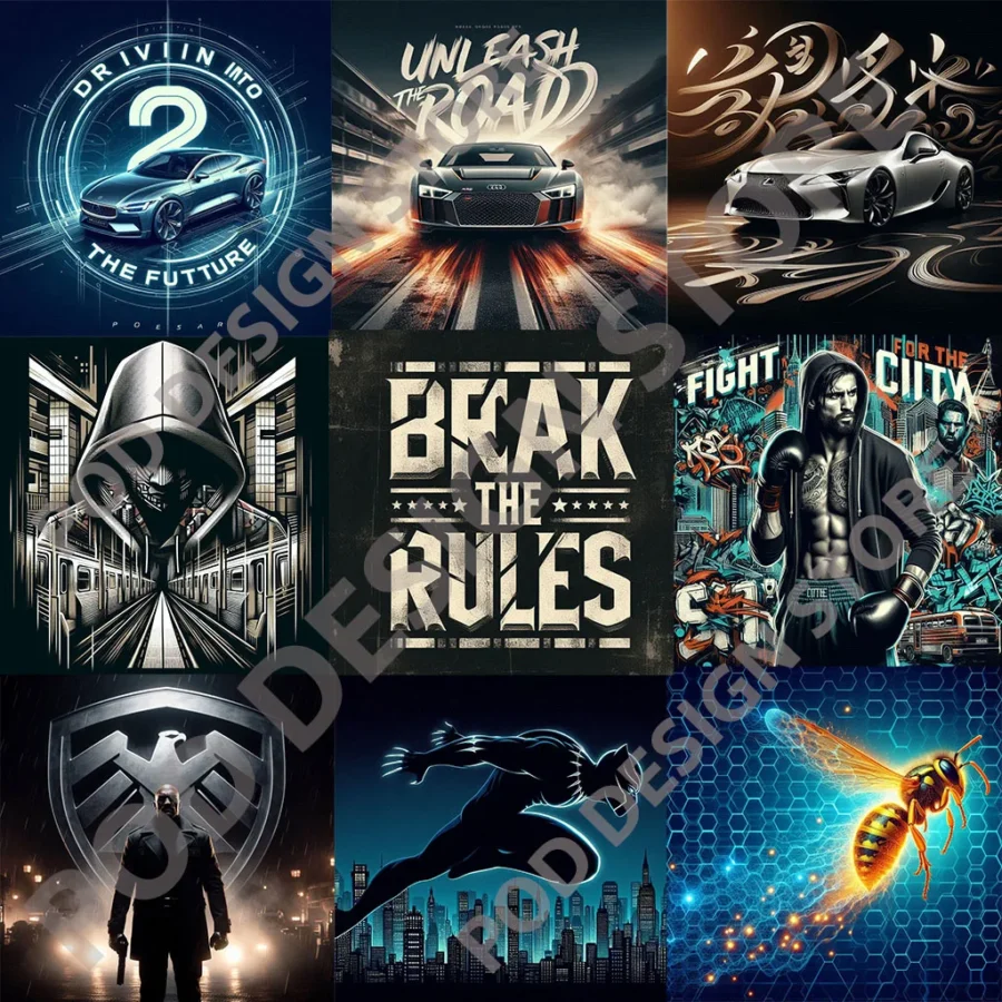 500+ Premium Mouse Pad Designs Bundle – Streetwear, Cars & More