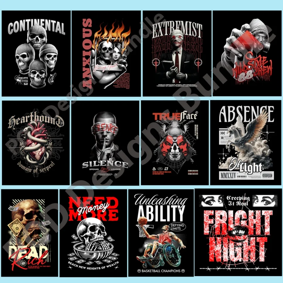 2000+ Premium Streetwear Designs Bundle