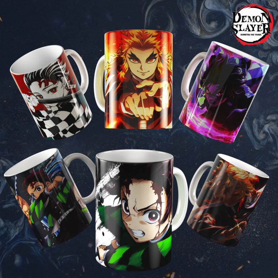 50+ Anime Mug Designs Bundle – High-Quality PNG (300 DPI)