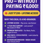 Why Pay ₹6,000? Get Canva PRO Design Tools for Just ₹299!