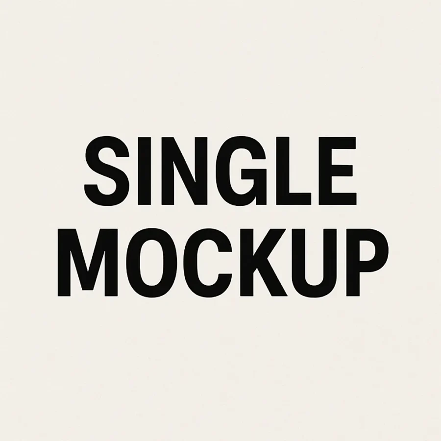 Buy Without Watermark Single Mockup