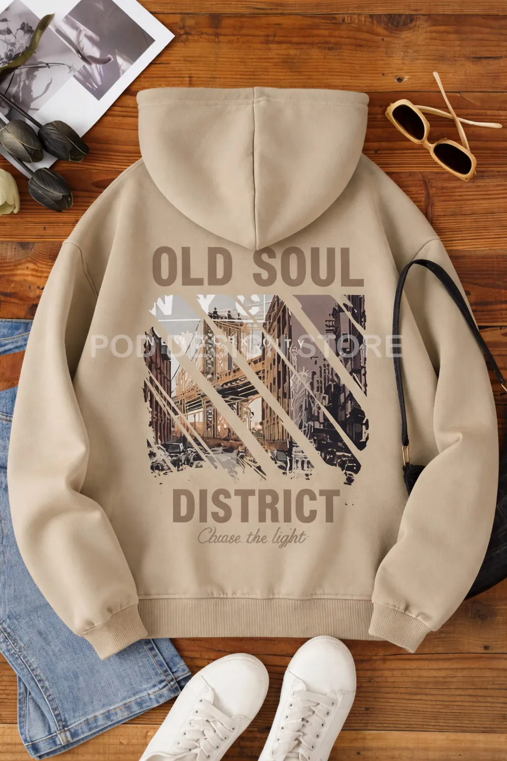 Old Soul District NYC Vintage Street Art Free POD Design