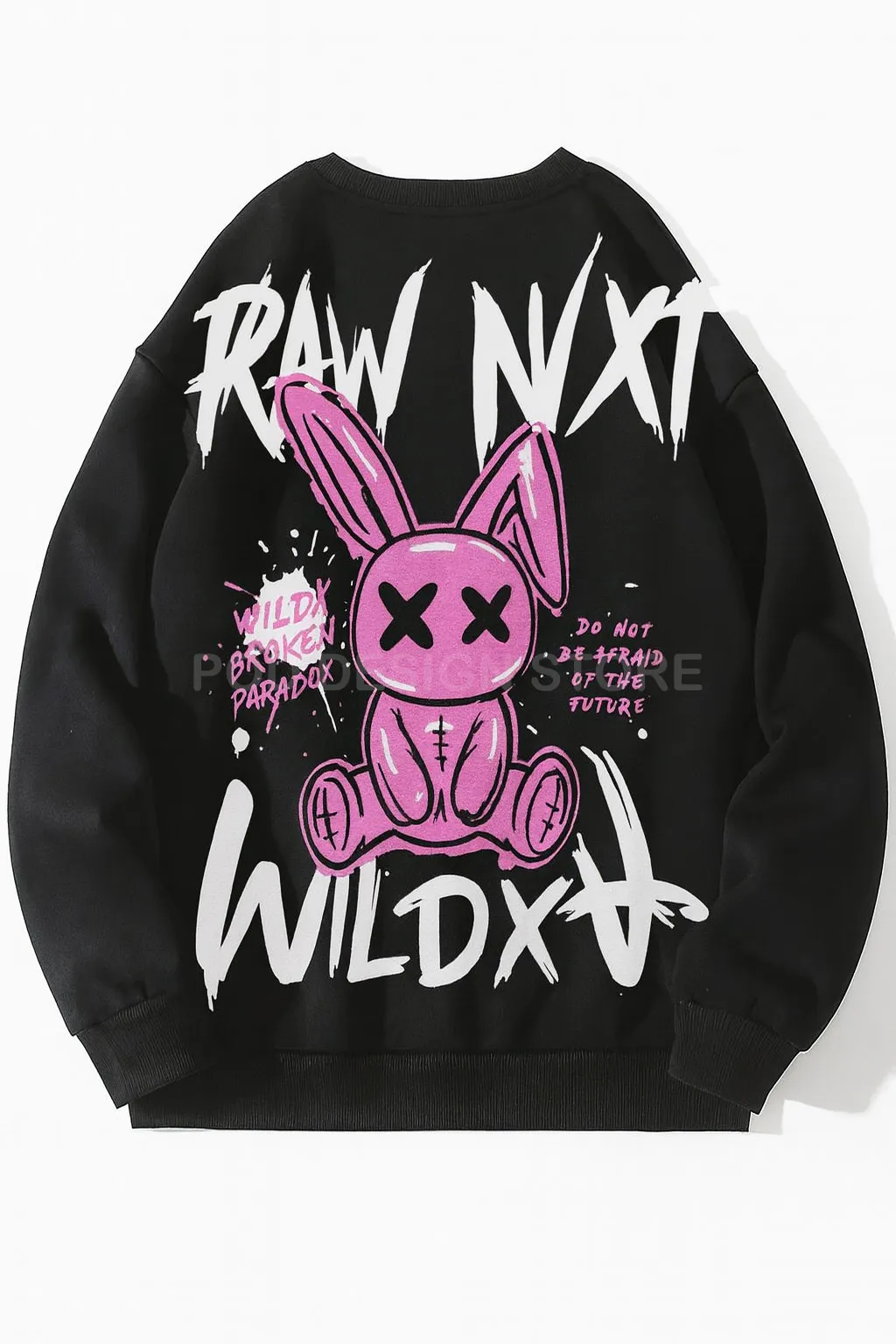 RAW NXT Pink Bunny Graphic Free POD Design