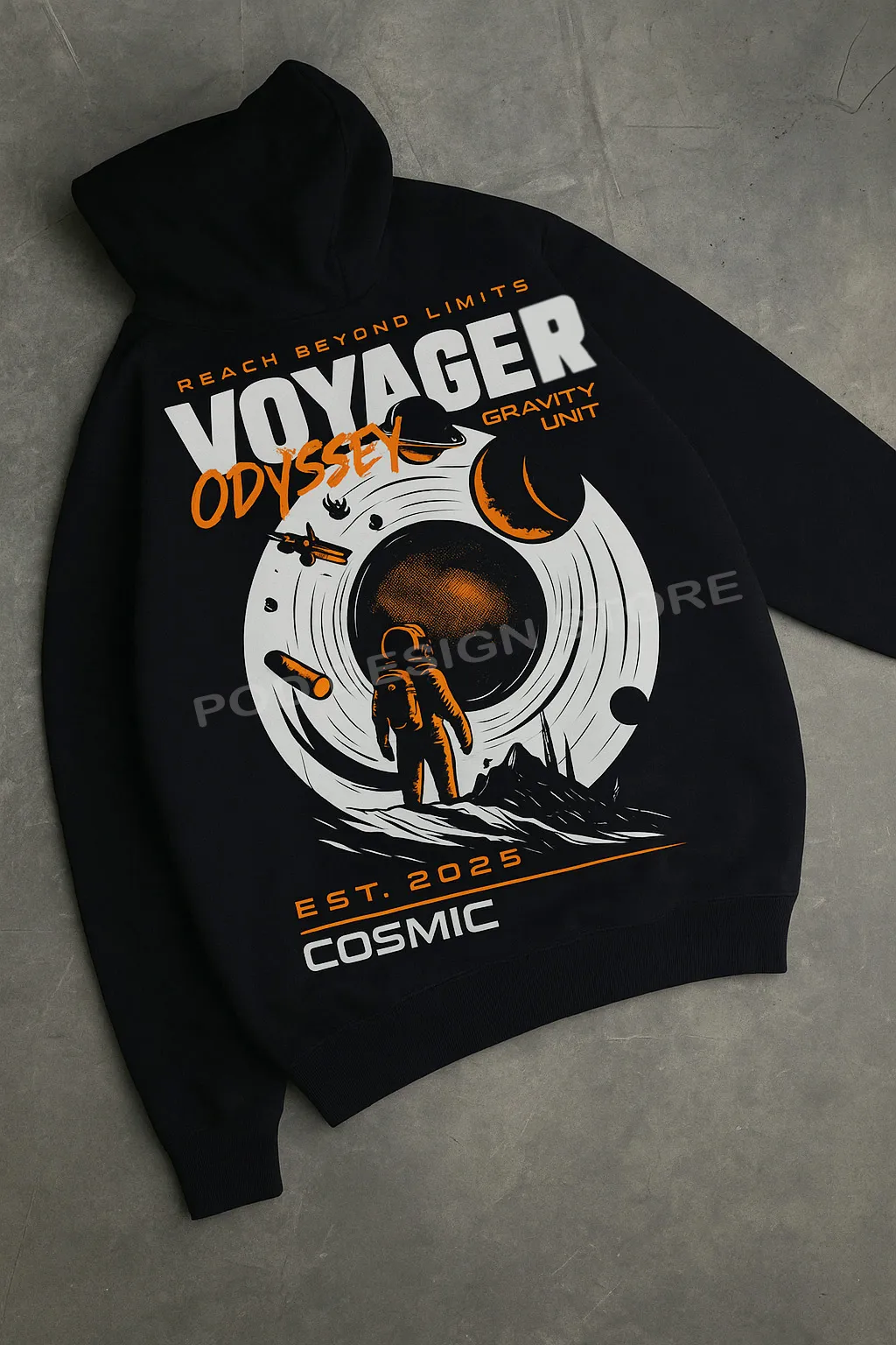 Voyager Odyssey Space Travel Graphic Free POD Design