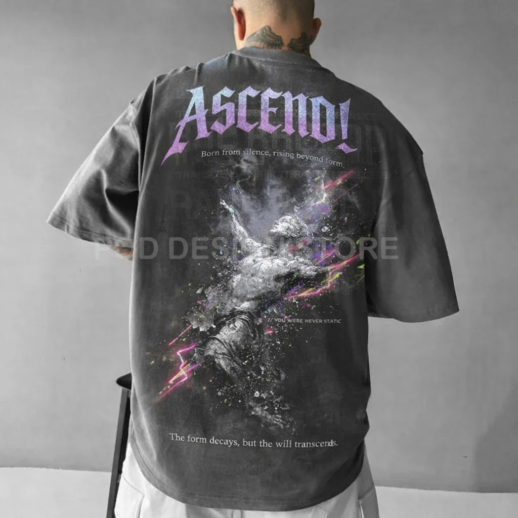 Ascend Gothic Graphic Streetwear T-shirt POD Design Store